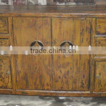 chinese antique four door four drawer cabinet