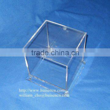 Acrylic display cube box for cosmetics and jewelry