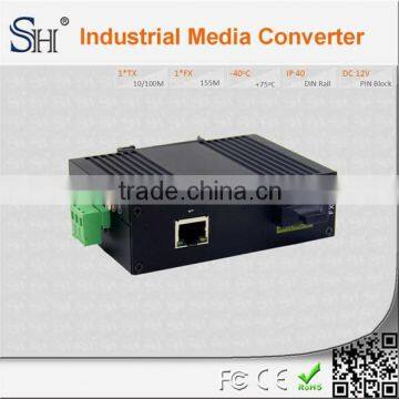 High performance 10/100Mbps single mode dual fiber industrial switch for subway