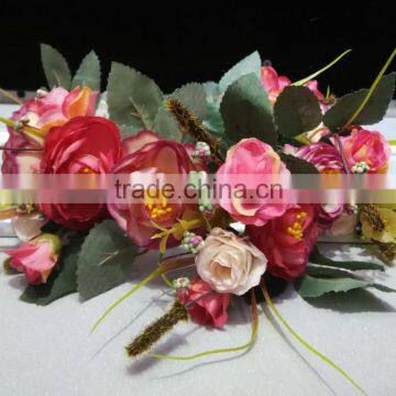 Wholesale Artificial Rose Flower Wedding Crown Head Band Tiara Flower Crown photo-5