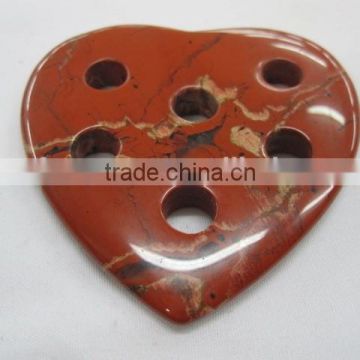 Heart shape mixed stone jewellery pendant