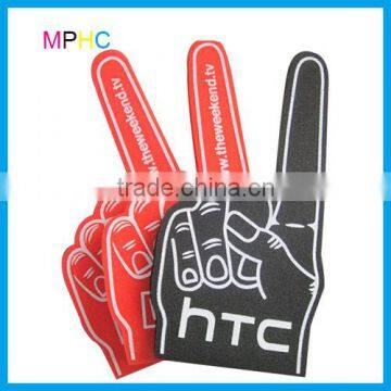 #1 No.1 Custom Red Foam Hand Sponge Hand Foam Finger with index finger point upward