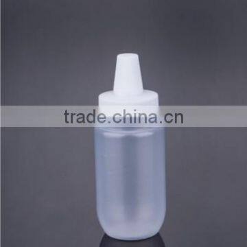 No spilling!! Plastic White Honey Food Squeeze Bottle With Dropper Seal Lid