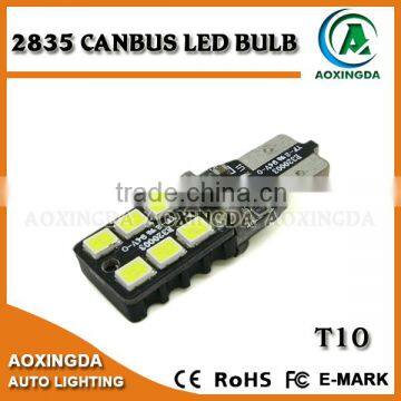 12~24V 2835 6W super bright CANBUS LED bulb T10 168 W5W