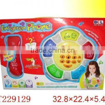 battery opertaed toy telephone with music-EN71