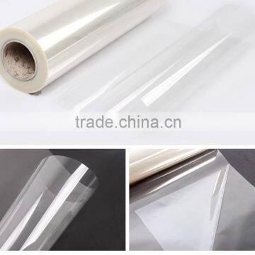 50 microns transparent film for sale, security protection film for building glass and car