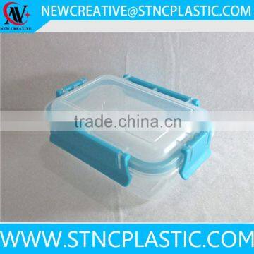 600 ml Clear Plastic Sistema Klip It Containers, Value Pack New with blue Clips