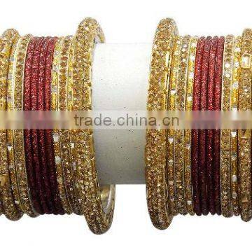 Indian Gorgeous Indian Party Wear Wedding Multi Color Bangle For Girls & Women photo-6