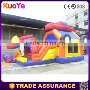 high quality car type inflatable combo bouncers with slide for sale