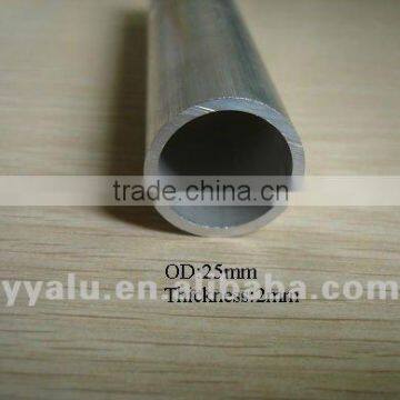 OD:25mm aluminum flat round tube/ pipe/ factory price