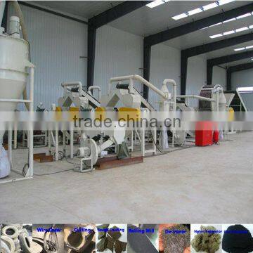 full automatic scrap tyre recycling line