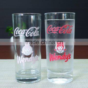 cola cup cold juice color changing glass custom logo glass