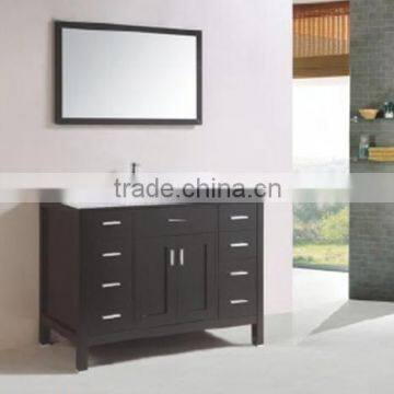 American High Quality Wood Vanity Vessel Sink Vanity Painting Modern Wall Mounted Wood Bathroom Vanity