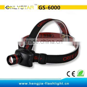 GS-6000 led headlamp with with head strap adjustable reading headlamp