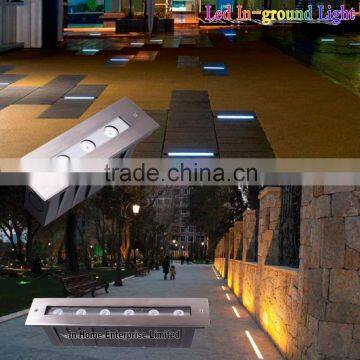 18W Rectangular Outdoor Led Ground Light IP67 Waterproof Outdoor Lighting