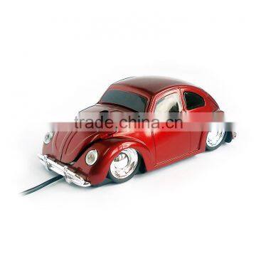 USB Wired Cute Car shape Gift Mouse for Computer/Laptop Red color
