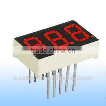 Red color LED digital display 3 digits 7 segment