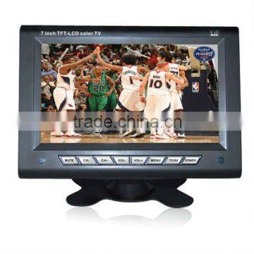 7 inch ISDB digital tv hot sex video player for USA with SD/USB car headrest monitor