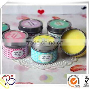 Round candle tin box/metal candle tin box/wholesale candle tin