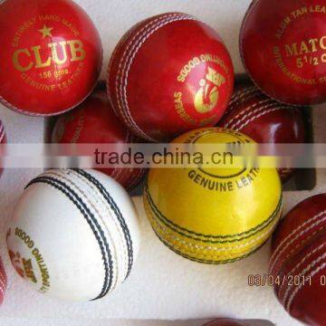 branded multi cricket balls Leather 4 Pcs