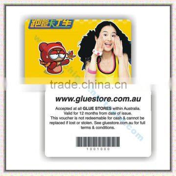 PVC game vip membership card