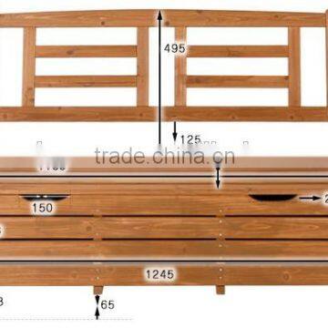 outer door wooden storage bench