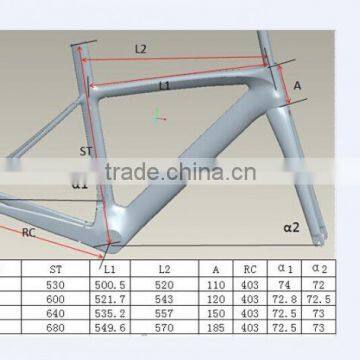 MeyerGlobal New Design Oem MGFRBH-G6 Carbon Road Bike Parts China Cheap Bicycle Frame Bicicletas Carbono Can Use 700C Wheelset photo-2