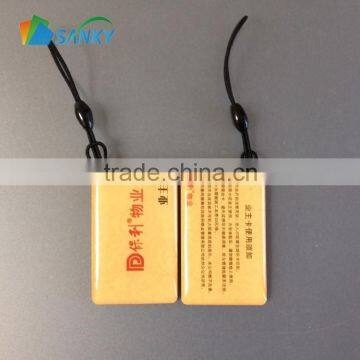 Printed Epoxy 125khz/13.56mkz RFID Keyfob Tag