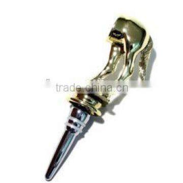 Funny animal design Metal Zinc Alloy Wine Bar Wine Stopper