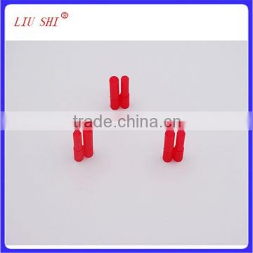 China high quality 4.0mm gold plated connector with red plastic housing