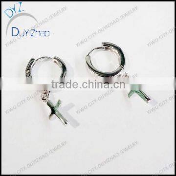 Fashion 925 silver huggies earrings