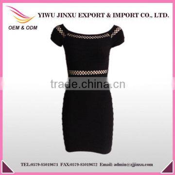 OEM Service Wholesale Sexy Mesh Women Working Long Dresses