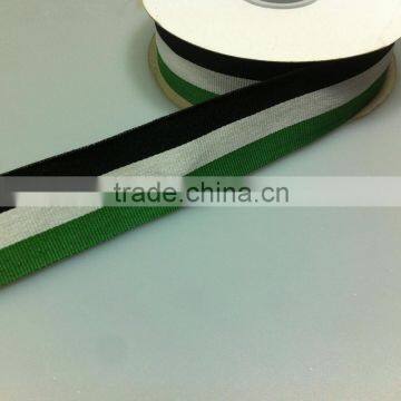 Supply kinds of flag ribbon green white and black 3 color