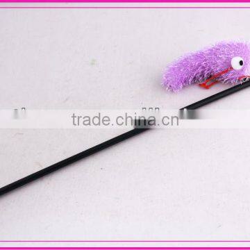 Funny and atractive cat toy plush fish stick