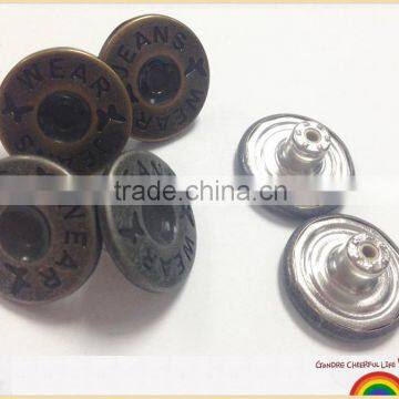 Hot sale Plating Snap metal button