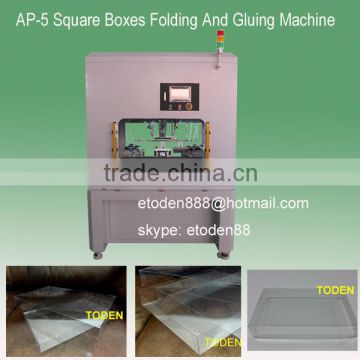 shirt pvc four corner boxes sticking folding machine