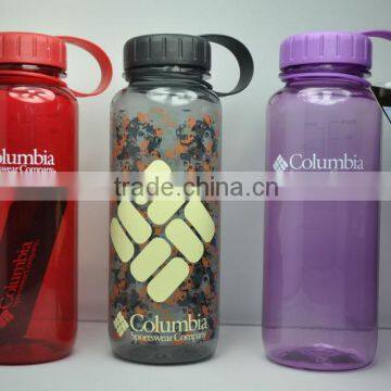 Hiking reused plastic water Bottle