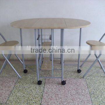 Dining Room Set Couple Table Set Batterfly Breakfast Metal Dining Table and Chairs Set With MDF Panel Type