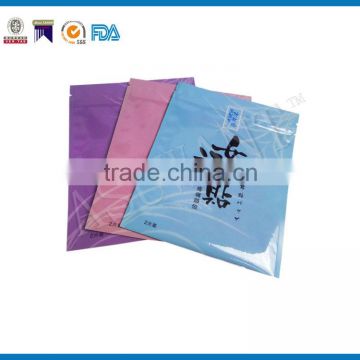 vivid printed glossy cosmetic packaging foil bag for facial mask