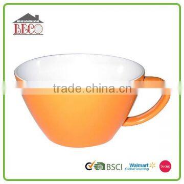 Promotion popular solid color cheap plastic tea cup