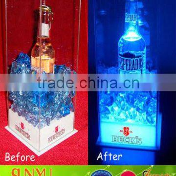 acrylic LED bottle holder