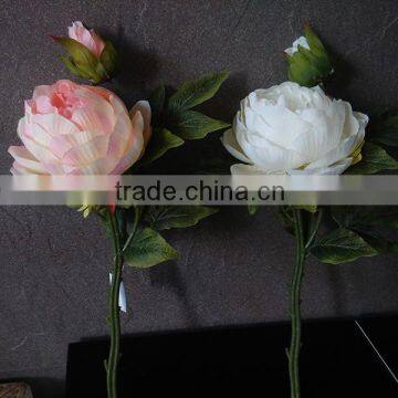small short stem artificial peony silk flower