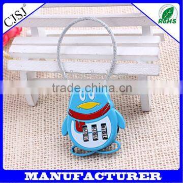 High quality Resettable cable Combinaton Padlock small cable Lock CH-QQ