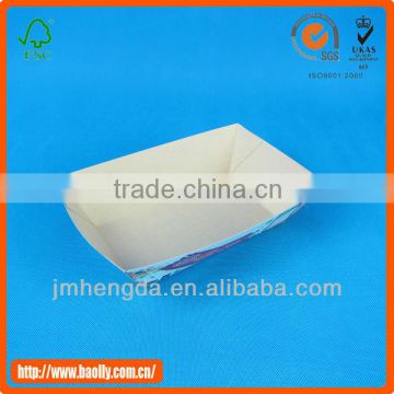 Customization food grade high quality fast food Disposable Food Box with recycled material