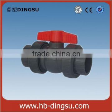 Manufacturer Plastic PVC double union Ball Valve for water