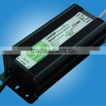 60W 5A 12V 24V DC Waterproof LED Switching power supply