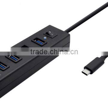 USB 3.1 Hub/ 4 ports 3.0 Hub with Switch /Type C Hub