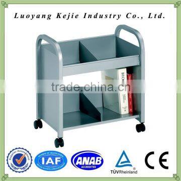 steel school book cart metal book trolley book cart