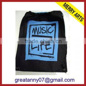 Futian market yiwu supplier trash bags drawstring gym sack drawstring bag cheap cotton drawstring bag