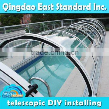 family use inground pool retractable covers